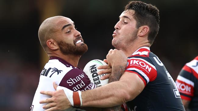 The Sea Eagles and the Roosters will meet in the first semi-final. (Photo by Cameron Spencer/Getty Images)