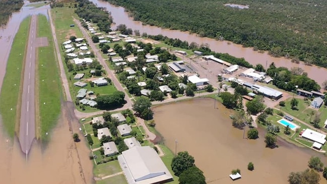 Daly River has experienced major flooding over the last few days. Picture: Pjay Ahfat