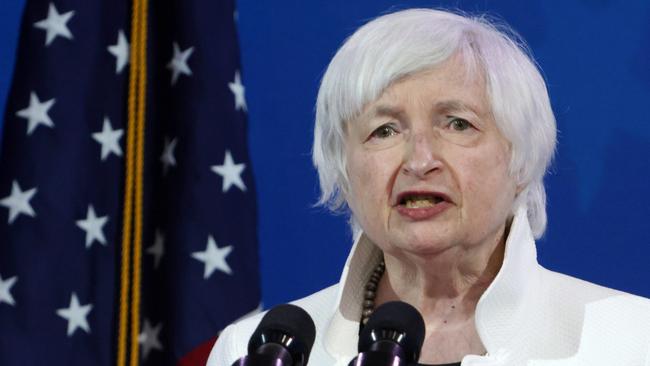 US Treasury Secretary Janet Yellen. Picture: Alex Wong/Getty Images/AFP