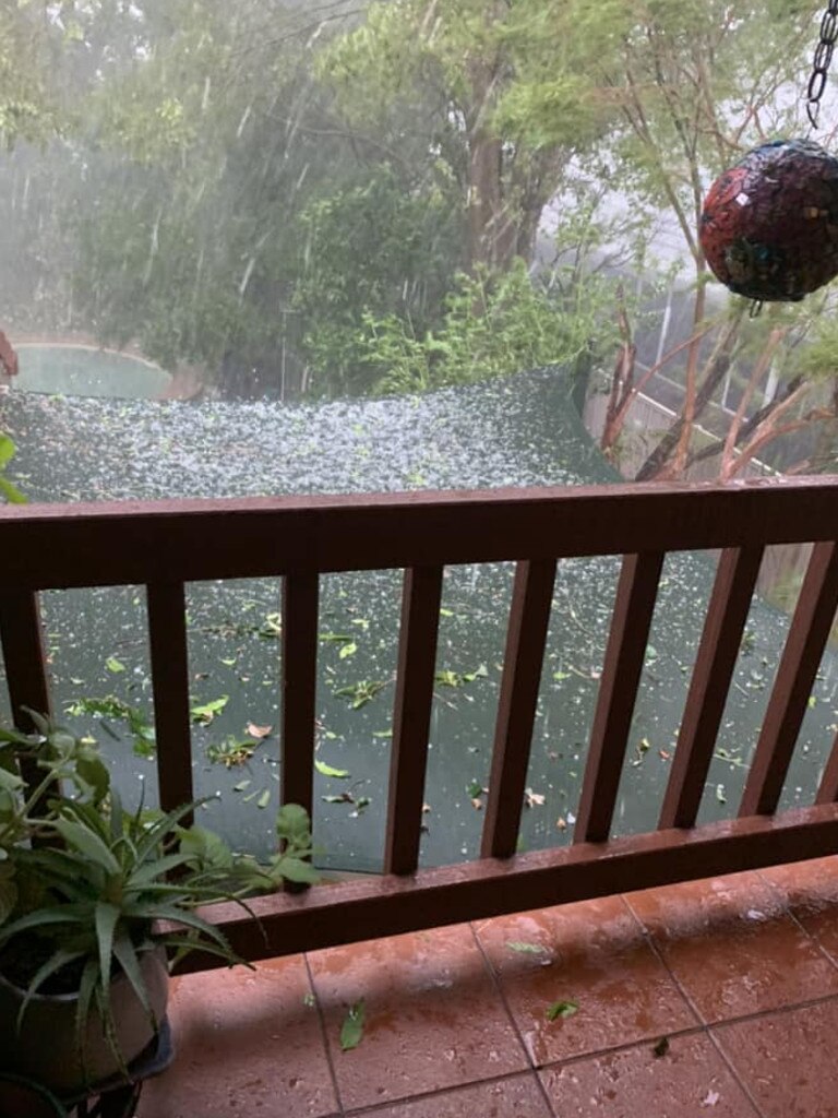 Storms have smashed SEQ on Tuesday afternoon. Picture: Dajo Finlayson in Wynnum