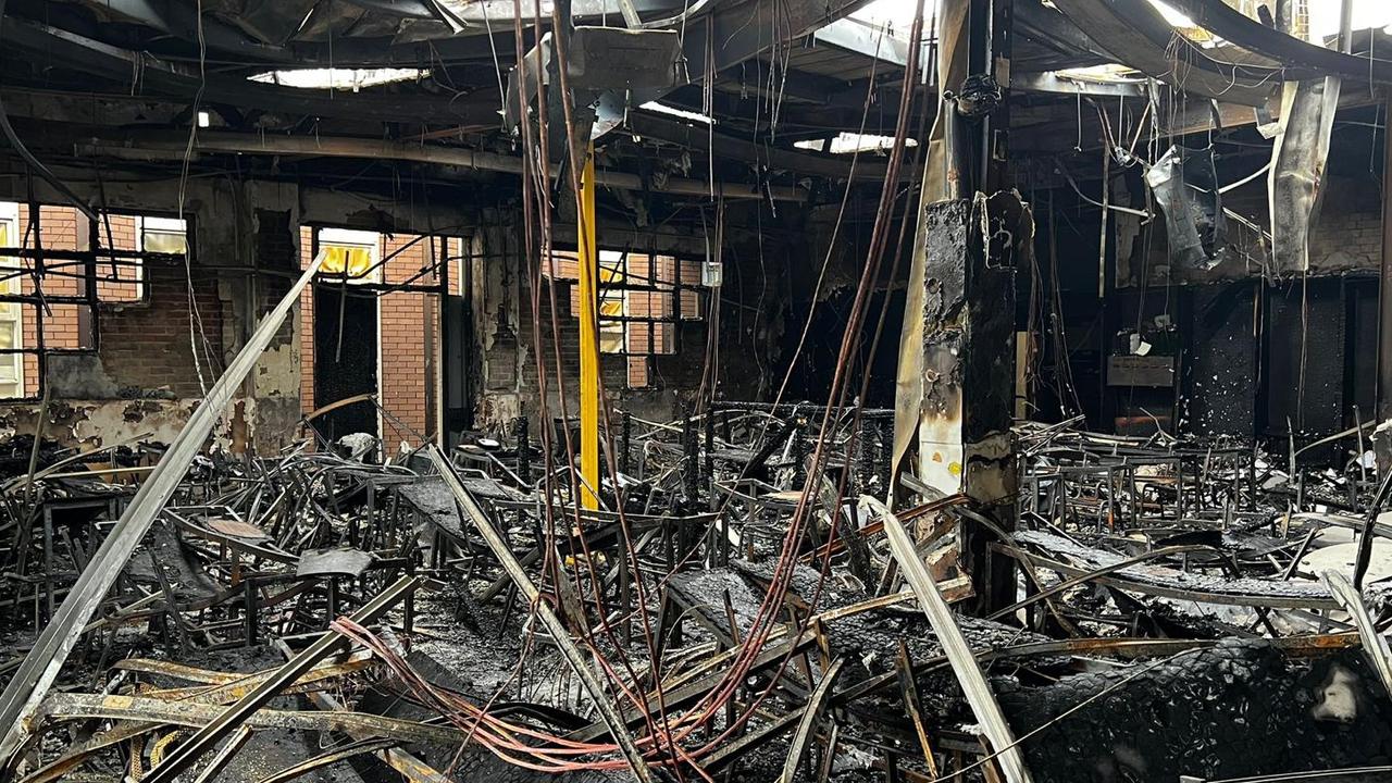 Internal image of the damage to Adass Israel Synagogue Picture: Yumi Rosenbaum