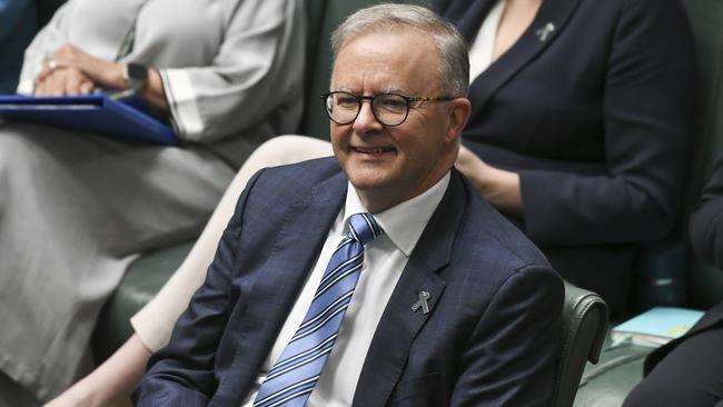 Prime Minister Anthony Albanese in the House of Representatives at Parliament House in Canberra on Thursday. Picture: NCA NewsWire / Martin Ollman