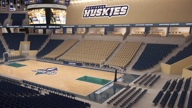 Concept pictures inside the proposed new Huskies centre at the Derwent Entertainment Centre. Picture: SUPPLIED