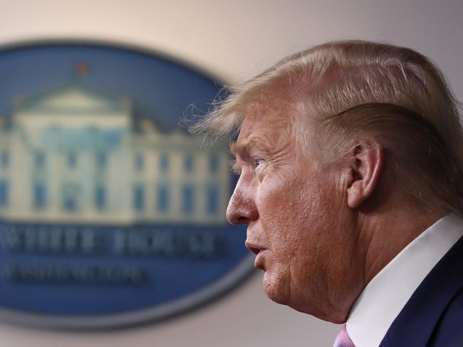 US President Donald Trump in the White House in Washington. Picture: AP