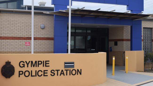 Damien Collin Shorter had calmed down by the time he was taken to the Gympie Watchhouse, but he suddenly lashed out again and attempted to headbutt an officer.