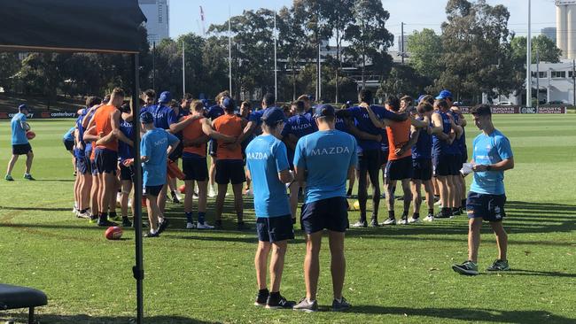 The North squad gets together at training. Pic: Jay Town