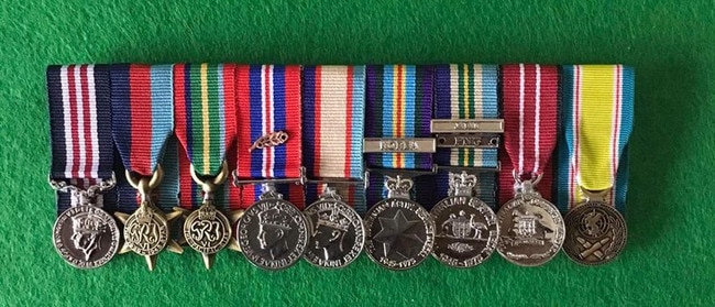 Corporal Noel George Costigan's medals. Photo: Australian War Memorial