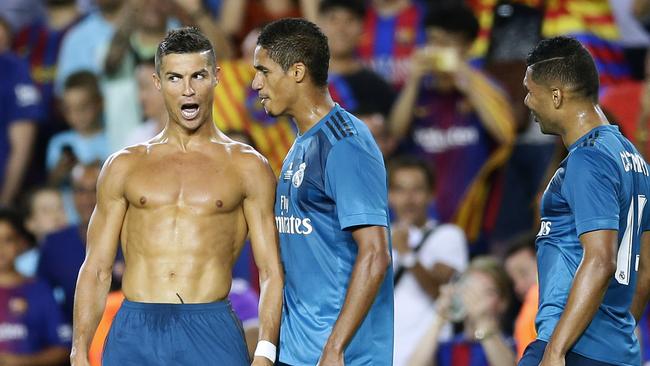 Cristiano Ronaldo's celebration asking for 'calma' at the Camp Nou” – Real  Madrid star recalls his first El Clasico memory