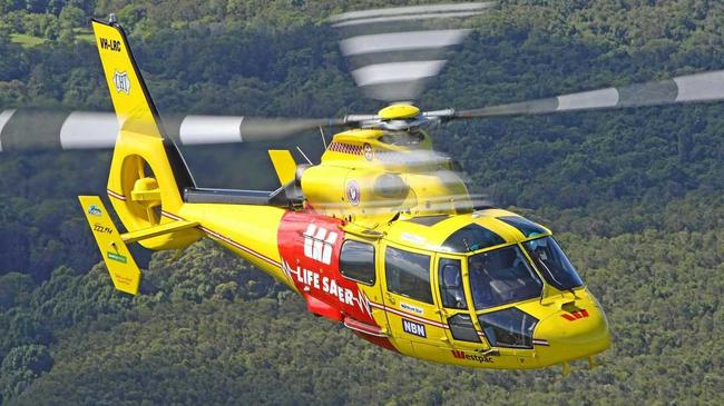 The Westpac Rescue Lifesaver Helicopter. Picture: Matthew Deans