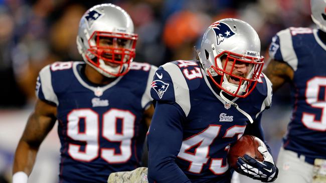 Nate Ebner in action for the New England Patriots. Photo: Jim Rogash/Getty Images