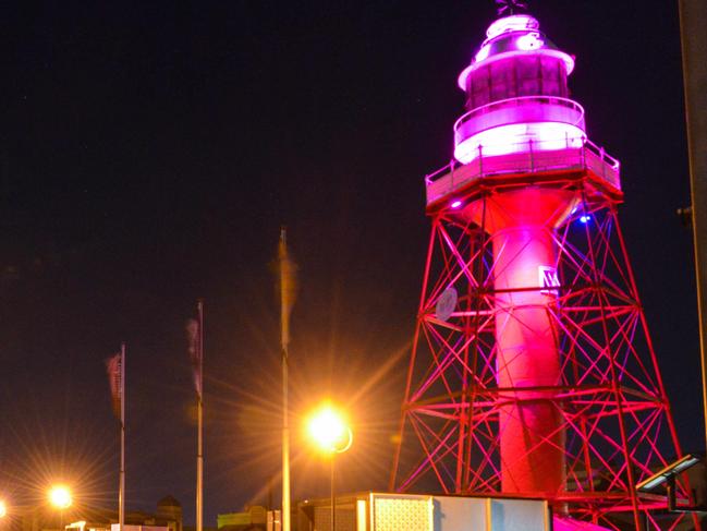 Adelaide by night - Port Adelaide lighthouse, Tuesday, August 1, 2017. (AAP Image/Brenton Edwards)