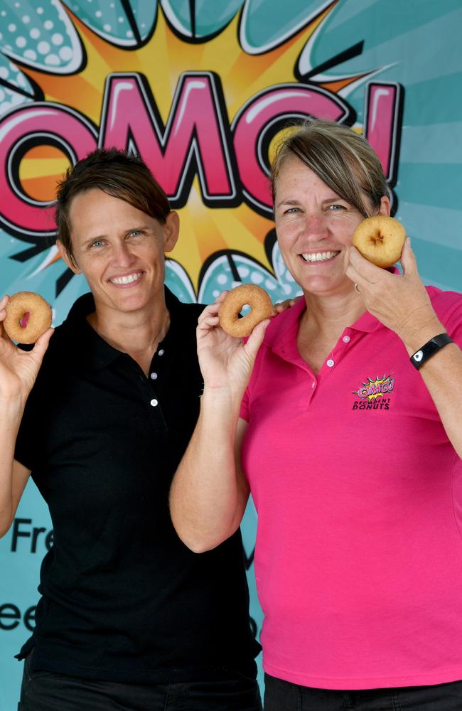 Nicole Knight and Tania Davies from OMG Decadent Donuts. Picture: Evan Morgan