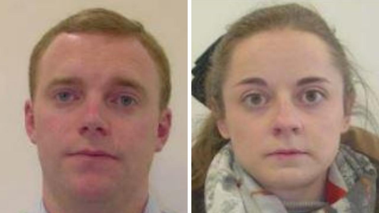 Victoria Police released this photo of the pair who allegedly skipped hotel quarantine in Melbourne.