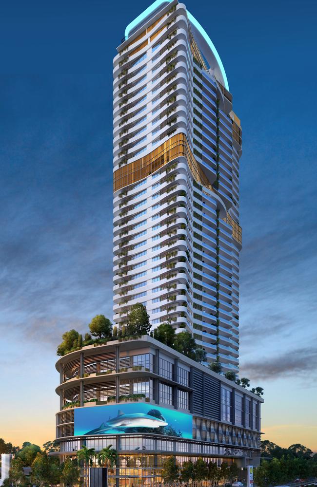 Artist impression of Monarch Place, stage 2 of the Imperial Square development which will be built in Southport on the Gold Coast by Azzura Group, headed by Robert Badalotti. Picture: Supplied.