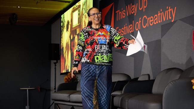 DDB Worldwide president and global chief creative officer Chaka Sobhani speaking at This Way Up Festival of Creativity in Sydney 2024.