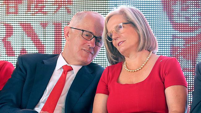 Malcolm Turnbull and his wife Lucy at the Melbourne Chinese New Year Festival Picture: David Geraghty