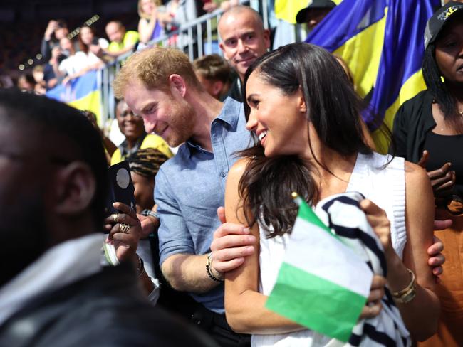 The couple stayed close together at the event. Picture: Getty Images for the Invictus Games Foundation