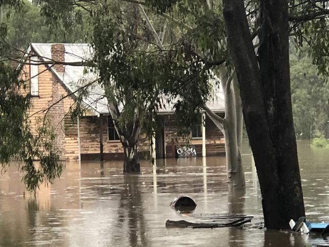 The Australiana Pioneer Village has been inundated by floodwaters. Picture: Helen Scotland