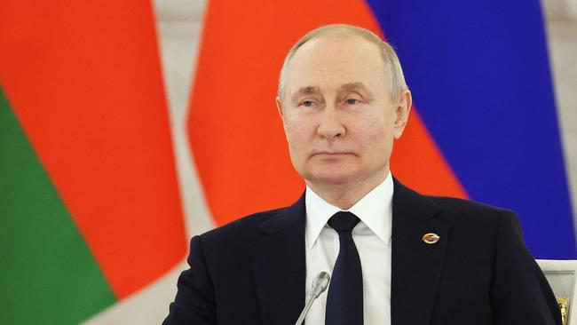 Russian President Vladimir Putin. More than 100 pages of US government classified documents have been leaked, including details on the Russia-Ukraine war. Picture: AFP