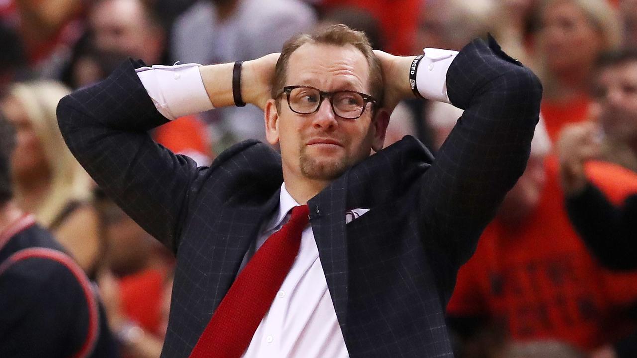 Nick Nurse. Picture: Gregory Shamus/Getty Images/AFP