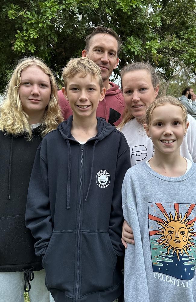 Amelia, Jake, Rosie, Ben and Stef Thatcher. Picture: Letea Cavander