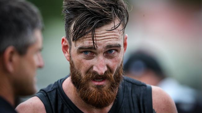 Charlie Dixon has been a force for Port Adelaide this season after overcoming a horrific ankle and leg injury in 2018. Picture: Matt Turner/AFL Photos via Getty Images