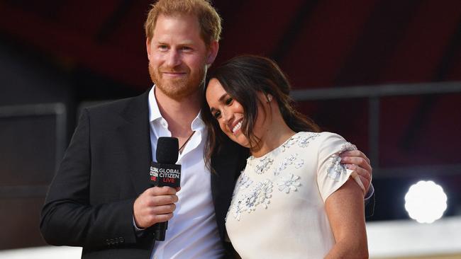 Britain's Prince Harry and Meghan Markle. Picture: Angela Weiss / AFP