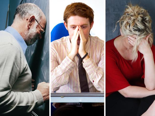 Artwork for stressed teachers. Pictures: iStock and Thinkstock