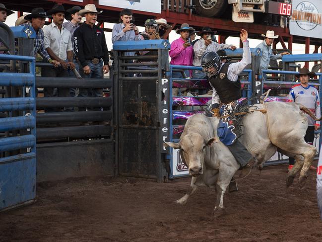 All the action at the sold-out 50th iteration of the Noonamah Tavern and Rodeo. Picture: Pema Tamang Pakhrin