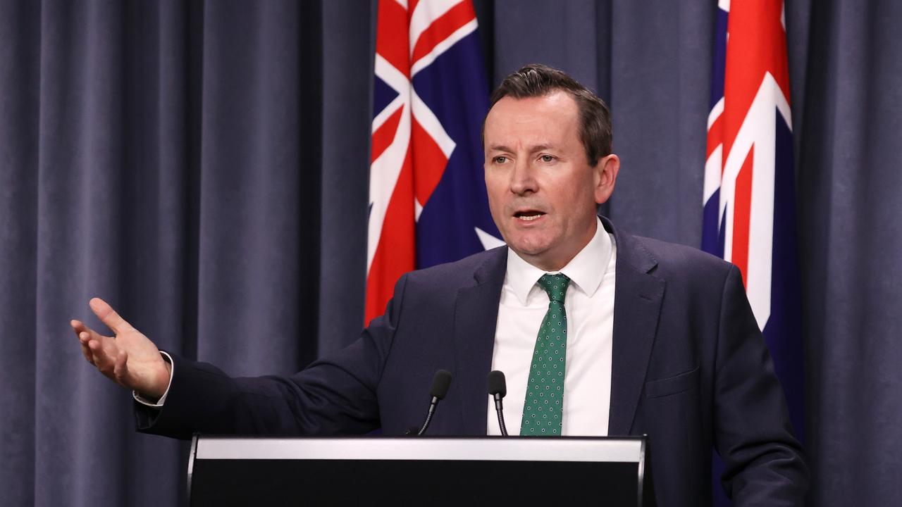 Karl was full of praise for WA Premier Mark McGowan … Not so much for Gladys. Picture: Jackson Flindell.