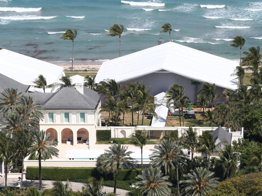 The nuptials are taking place at the Peltz family mansion in Florida. Picture: Backgrid