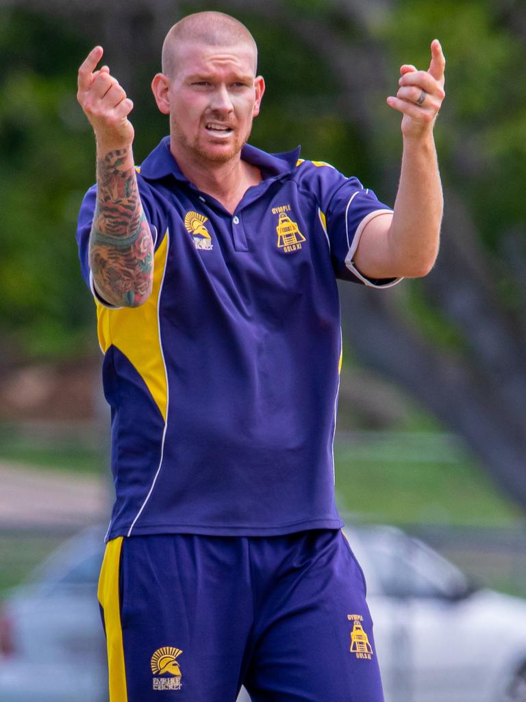 Gympie Gold XI v Glasshouse: Gold's Josh Brady Photo – Zahner Photography