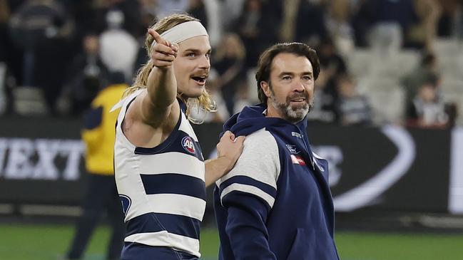 It’s just the way Bailey Smith (left) rolls, his old coach says. Picture: Michael Klein