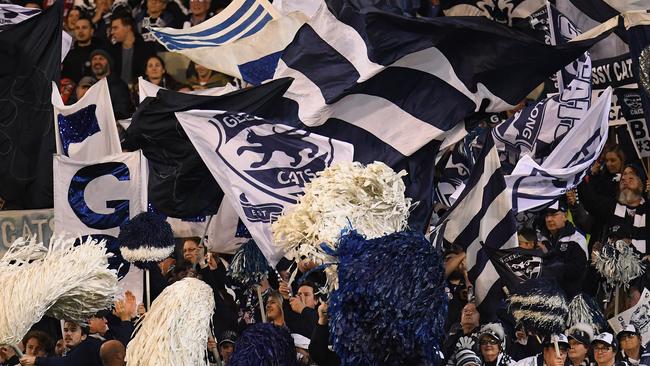 Geelong fans will be set back if they want to go to Adelaide Oval for their side’s preliminary final against the Crows. Picture: Julian Smith, AAP Image