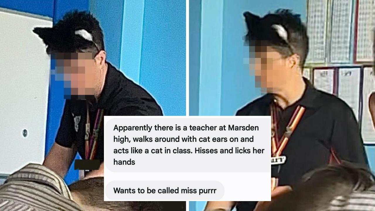 Claims Qld teacher ‘acting like a cat’ in class