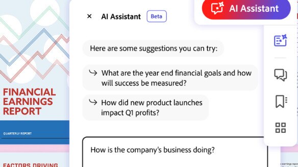 Adobe's generative AI assistant in Acrobat.