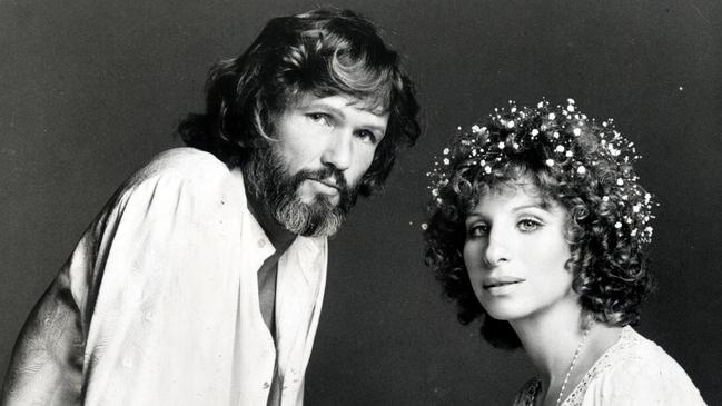 Barbra Streisand and Kristofferson in 1976 film A Star is Born.