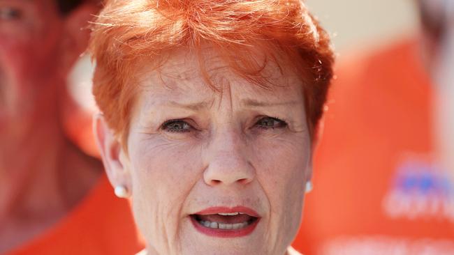 Pauline Hanson’s One Nation could suffer at the Queensland election after their new senator’s defection. Picture: Justin Brierty