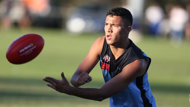 Sam Paea kicked three goals for Aberfeldie.Picture: Stuart Milligan