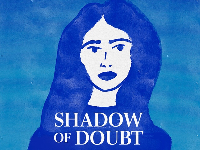 Shadow of Doubt podcast. Illustration and design by Emilia Tortorella.