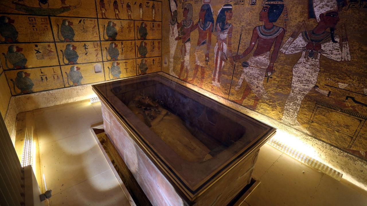 So many treasures were found in Tutankhamun’s tomb when it was discovered by British archaeologist Howard Carter in 1922, but scientists still don’t know for sure what killed the “Boy King”. Picture: AAP