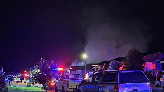 A person has died following a house fire in a rural Ipswich suburb on Thursday night.