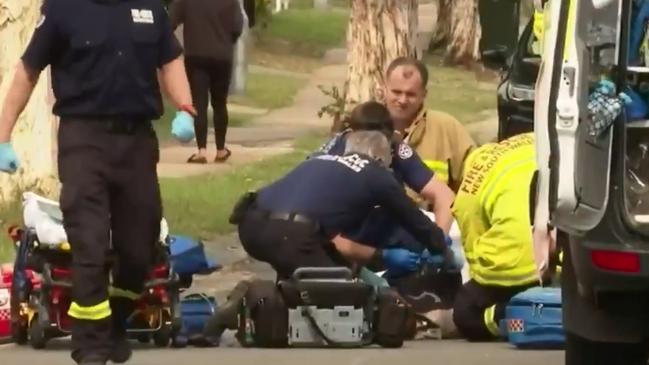 A boy has been seriously injured after being struck by a car towing a caravan in Marayong. Picture: 10News