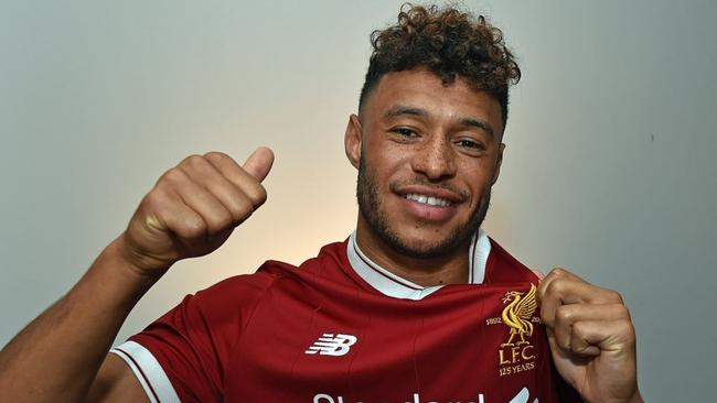 Alex Oxlade-Chamberlain after signing for Liverpool.
