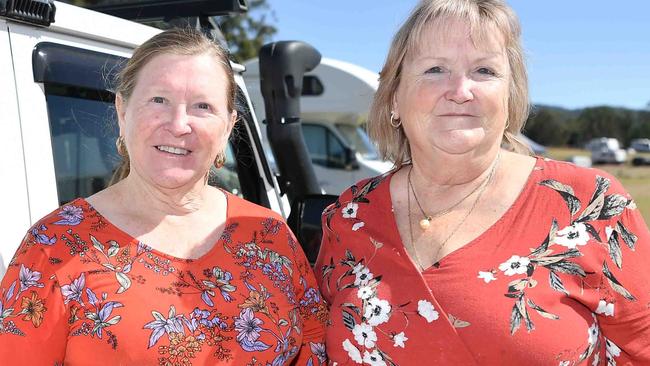 Lorraine Waddington and Karen Griffin at the 2022 Gympie Muster. Photo: Patrick Woods.