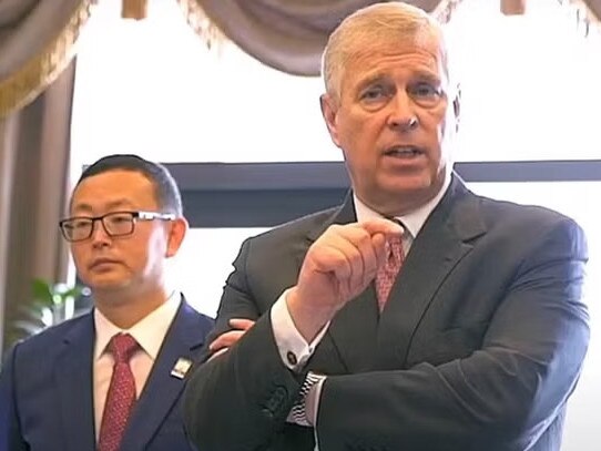 Yang Tengbo, pictured alongside Prince Andrew at a Pitch@Palace event. Picture: PitchatPalace/YouTube