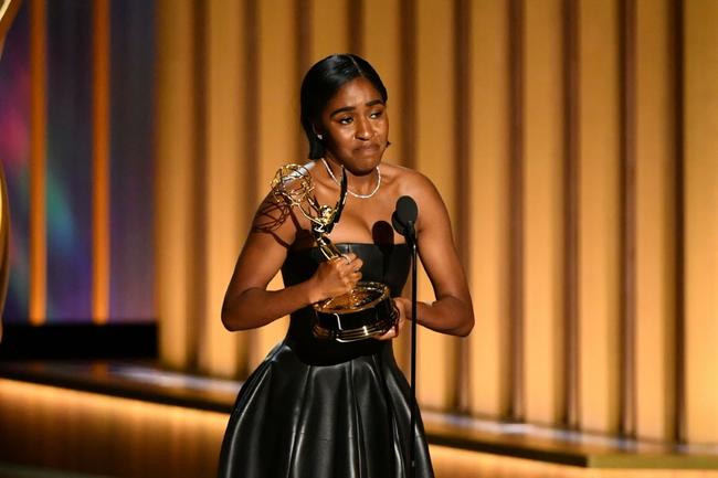 Ayo Edebiri won the first Emmy of the night, best supporting actress in a comedy, for 'The Bear'