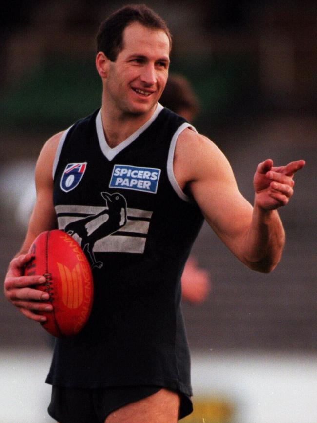 Craig Kelly at Collingwood training.