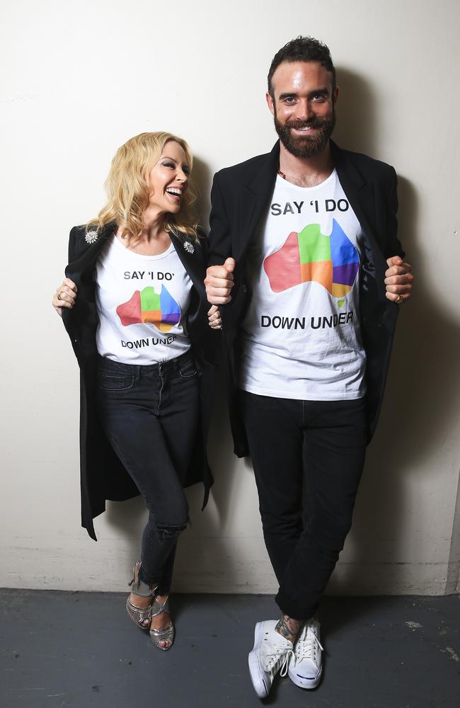 Kylie Minogue’s ex has abandoned his marriage equality campaign in Australia. Picture: Dylan Robinson