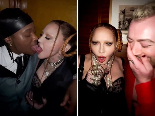 Madonna posted footage of her backstage antics at the Grammys. Pictures: Instagram